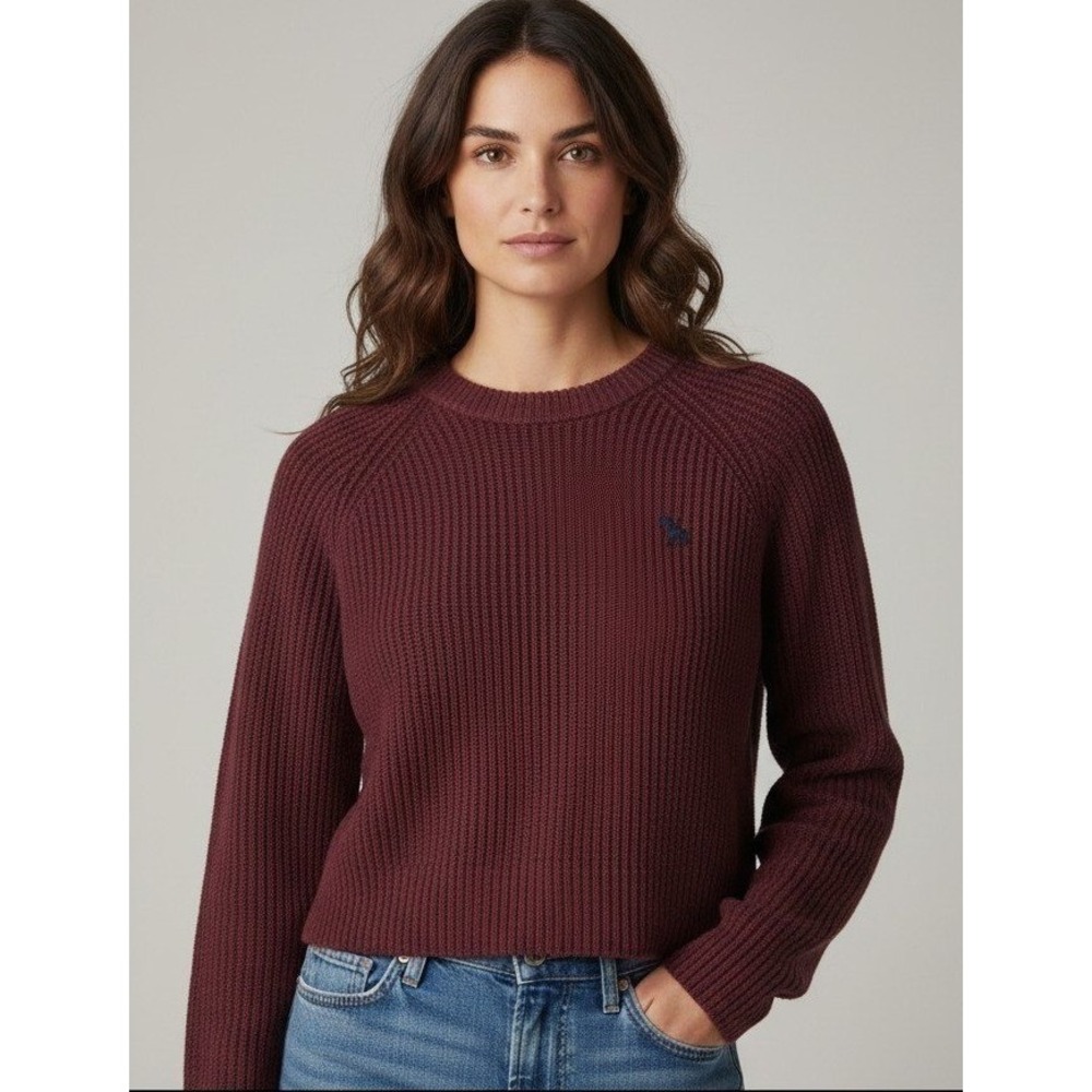 Abercrombie & Fitch Women Cropped Sweater Preppy academia old money Y2K Inspire